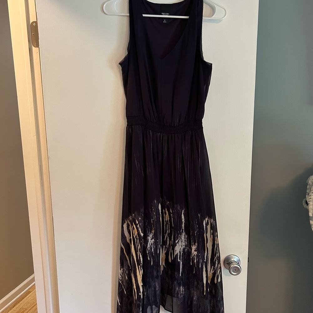 Simply Vera Vera Wang Purple Pleated V-neck Sundress